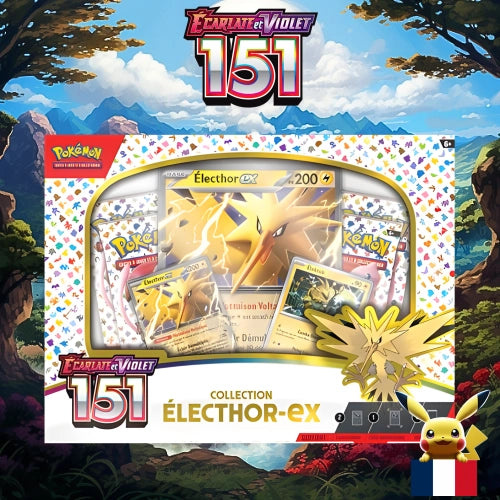 Pokémon - Coffret Électhor-EX EV3.5 Écarlate et Violet 151 EV03.5 FR -  POKEMON/ETB/COFFRETS - PIKA COMPANY