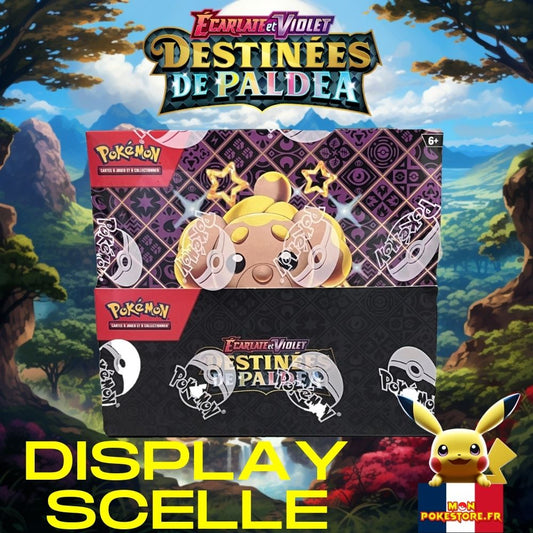 Display de 12 tripack Pokémon EV4.5 Destinées de Paldéa 3 boosters Monpokestore