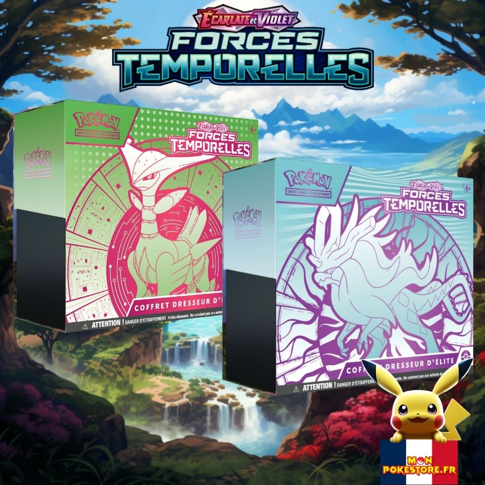 ETB Pokémon EV05 Forces Temporelles Coffret Dresseur d'Elite Monpokestore