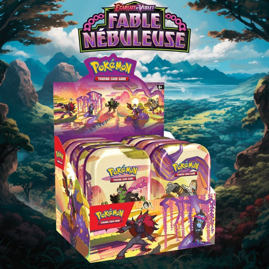 Mini Tins Pokémon EV6.5 Fable Nébuleuse 2 Boosters Monpokestore